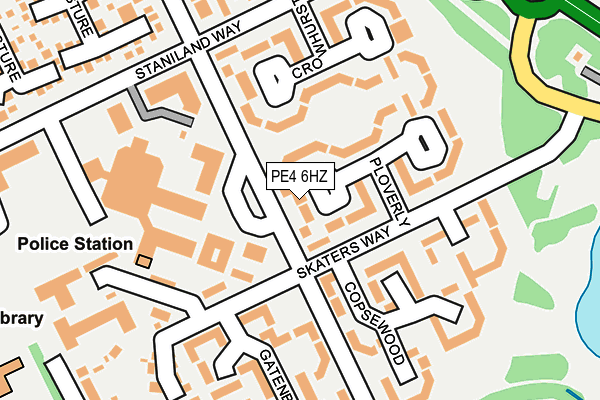 PE4 6HZ map - OS OpenMap – Local (Ordnance Survey)