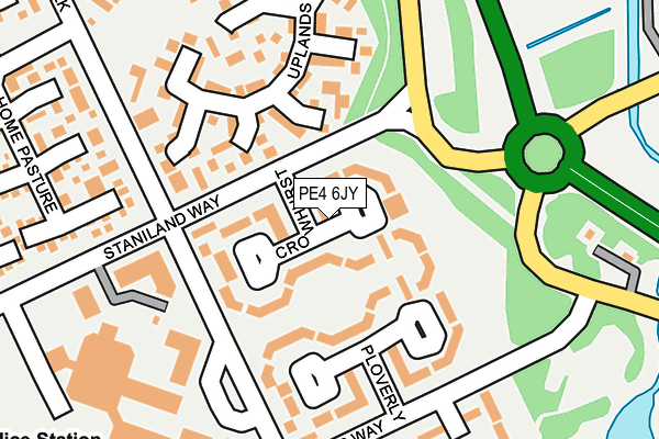 PE4 6JY map - OS OpenMap – Local (Ordnance Survey)