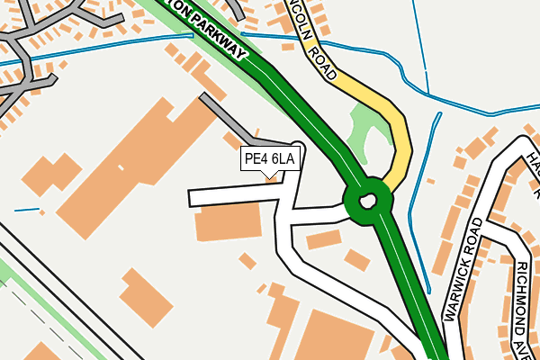 PE4 6LA map - OS OpenMap – Local (Ordnance Survey)