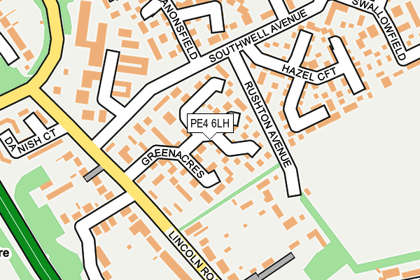 PE4 6LH map - OS OpenMap – Local (Ordnance Survey)