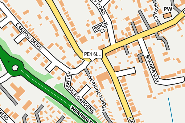 PE4 6LL map - OS OpenMap – Local (Ordnance Survey)