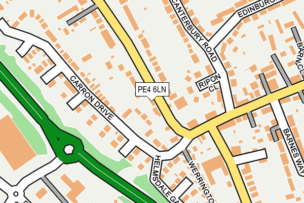 PE4 6LN map - OS OpenMap – Local (Ordnance Survey)