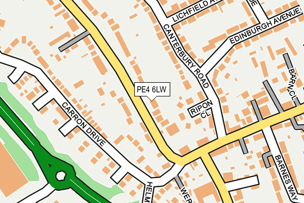 PE4 6LW map - OS OpenMap – Local (Ordnance Survey)