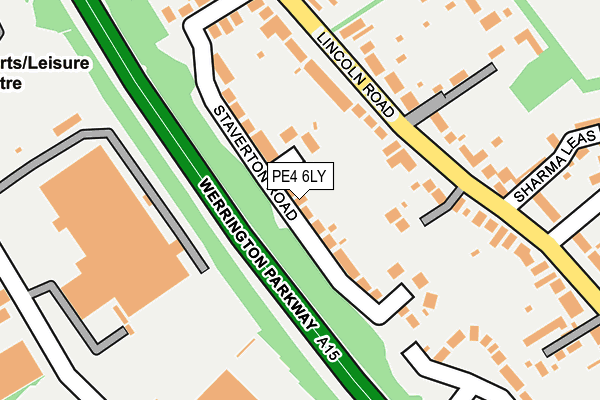 PE4 6LY map - OS OpenMap – Local (Ordnance Survey)