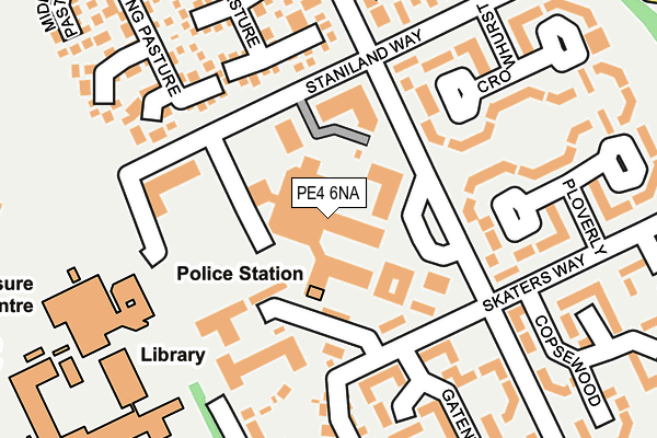 PE4 6NA map - OS OpenMap – Local (Ordnance Survey)