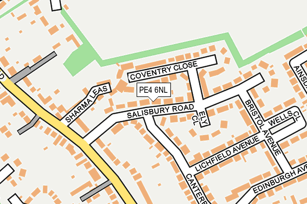 PE4 6NL map - OS OpenMap – Local (Ordnance Survey)