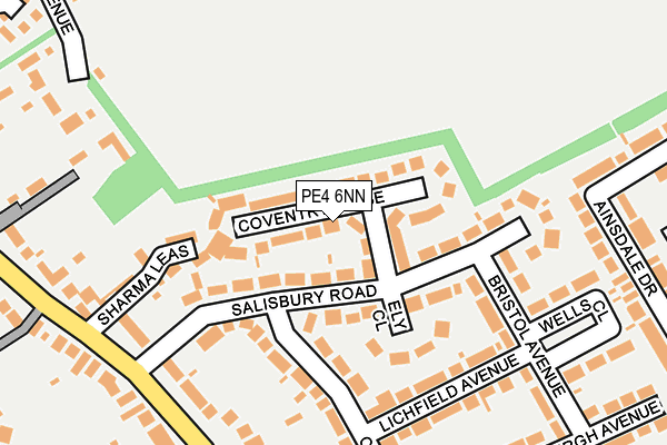 PE4 6NN map - OS OpenMap – Local (Ordnance Survey)