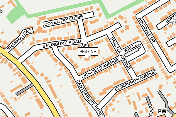 PE4 6NP map - OS OpenMap – Local (Ordnance Survey)