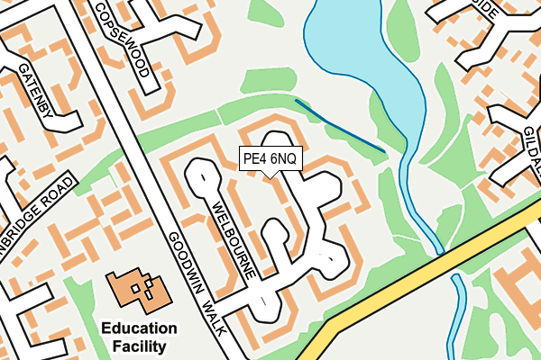 PE4 6NQ map - OS OpenMap – Local (Ordnance Survey)