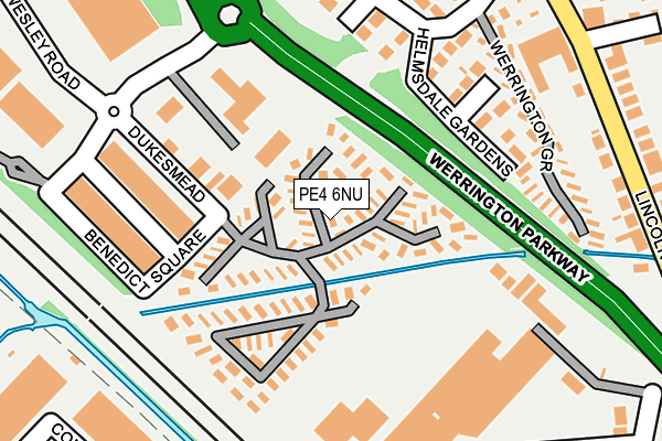 PE4 6NU map - OS OpenMap – Local (Ordnance Survey)