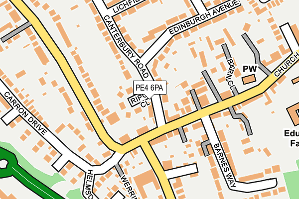 PE4 6PA map - OS OpenMap – Local (Ordnance Survey)