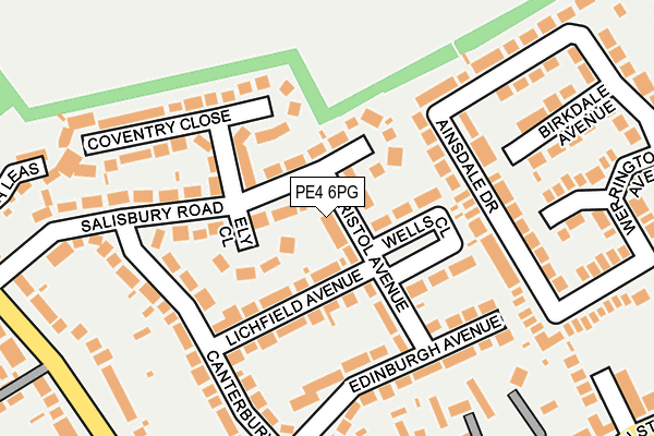 PE4 6PG map - OS OpenMap – Local (Ordnance Survey)