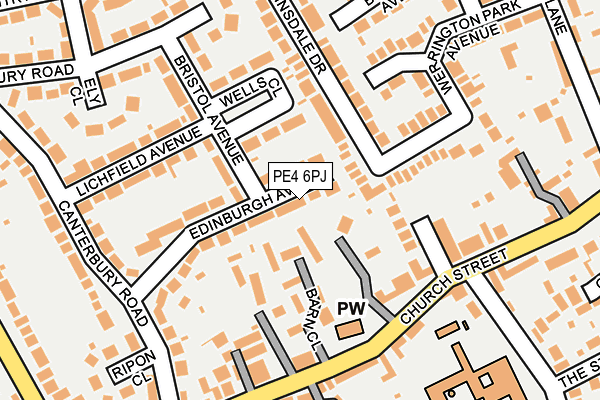 PE4 6PJ map - OS OpenMap – Local (Ordnance Survey)