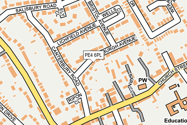 PE4 6PL map - OS OpenMap – Local (Ordnance Survey)