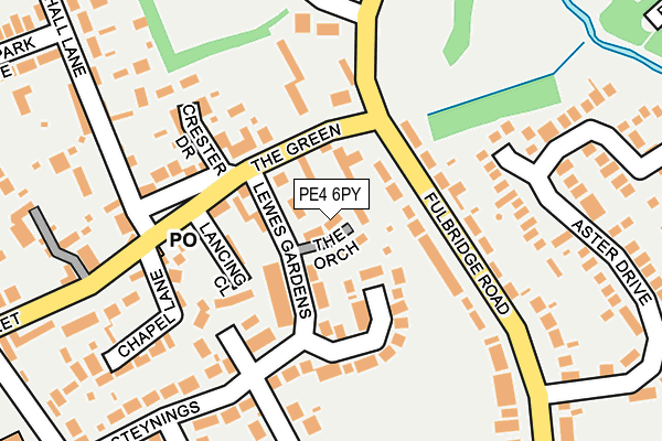 PE4 6PY map - OS OpenMap – Local (Ordnance Survey)