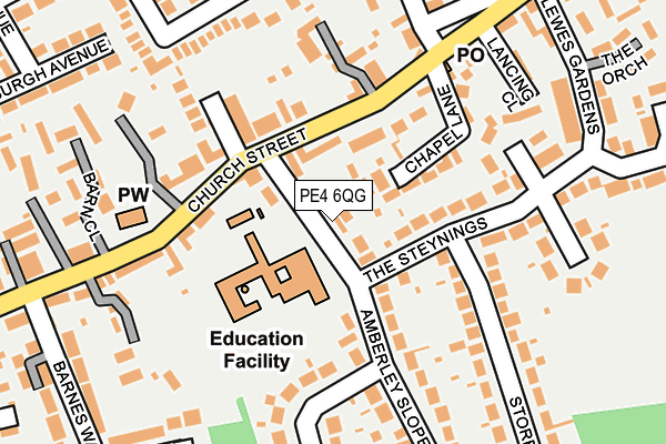 PE4 6QG map - OS OpenMap – Local (Ordnance Survey)