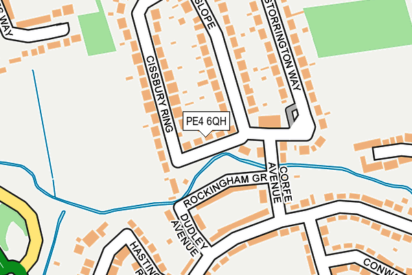 PE4 6QH map - OS OpenMap – Local (Ordnance Survey)