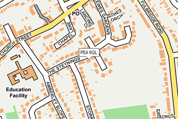 PE4 6QL map - OS OpenMap – Local (Ordnance Survey)