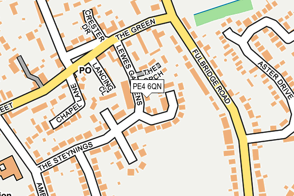 PE4 6QN map - OS OpenMap – Local (Ordnance Survey)