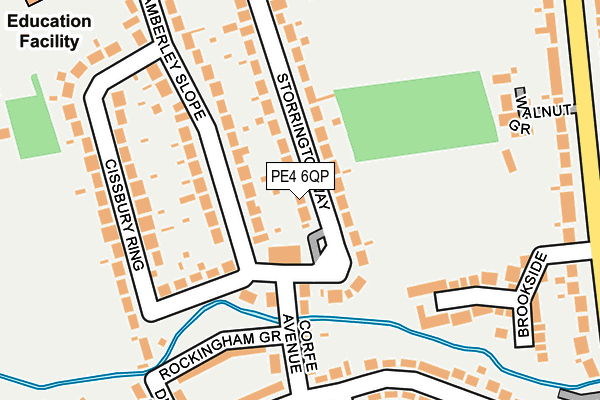 PE4 6QP map - OS OpenMap – Local (Ordnance Survey)