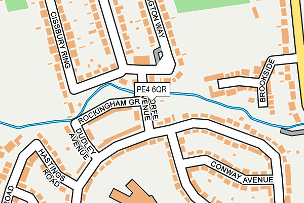PE4 6QR map - OS OpenMap – Local (Ordnance Survey)