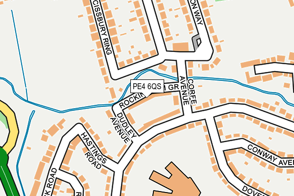 PE4 6QS map - OS OpenMap – Local (Ordnance Survey)