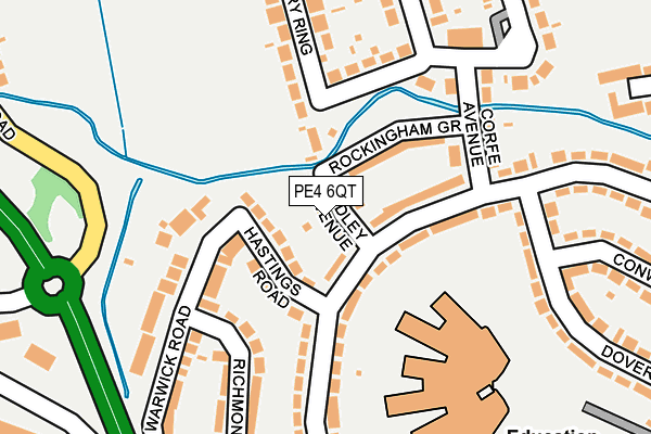 PE4 6QT map - OS OpenMap – Local (Ordnance Survey)