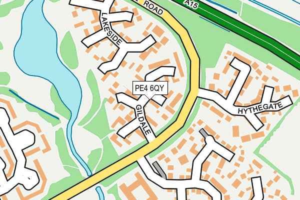 PE4 6QY map - OS OpenMap – Local (Ordnance Survey)