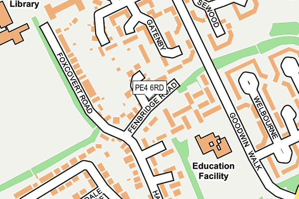 PE4 6RD map - OS OpenMap – Local (Ordnance Survey)