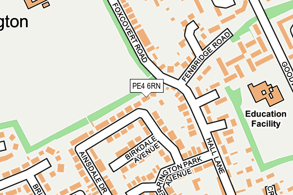 PE4 6RN map - OS OpenMap – Local (Ordnance Survey)