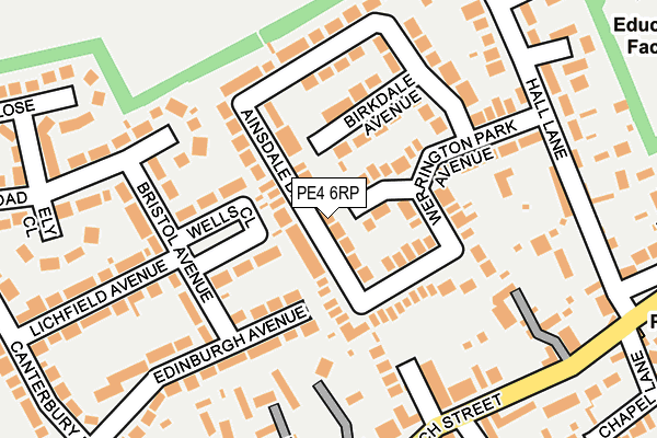 PE4 6RP map - OS OpenMap – Local (Ordnance Survey)