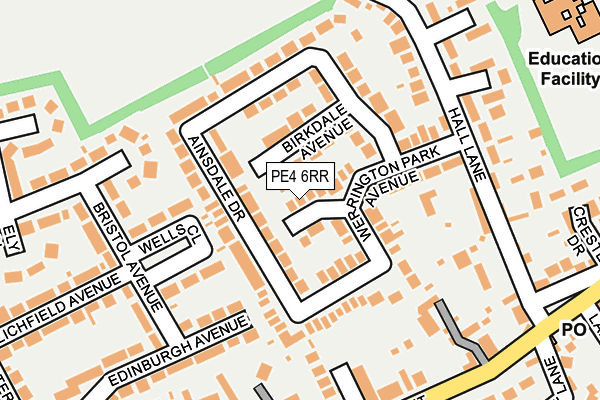 PE4 6RR map - OS OpenMap – Local (Ordnance Survey)