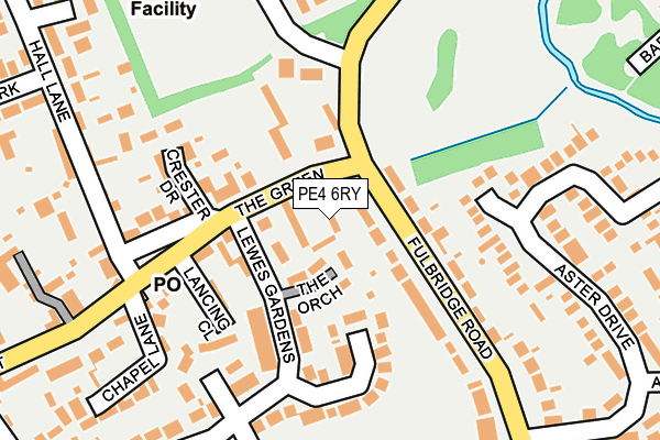 PE4 6RY map - OS OpenMap – Local (Ordnance Survey)