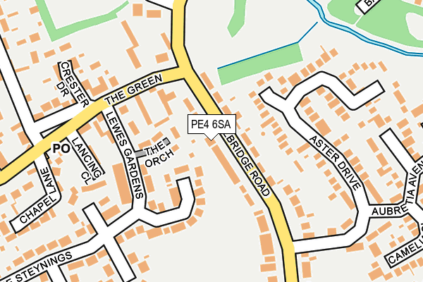 PE4 6SA map - OS OpenMap – Local (Ordnance Survey)