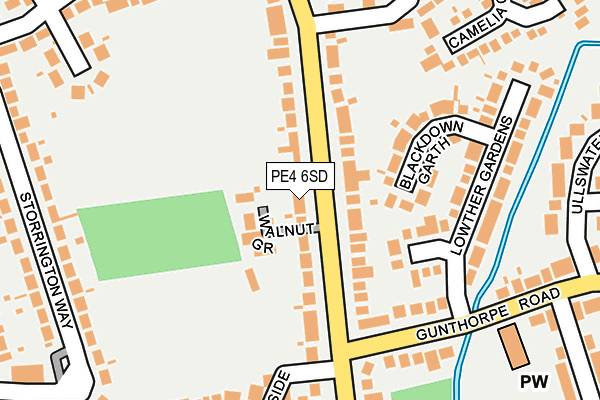 PE4 6SD map - OS OpenMap – Local (Ordnance Survey)