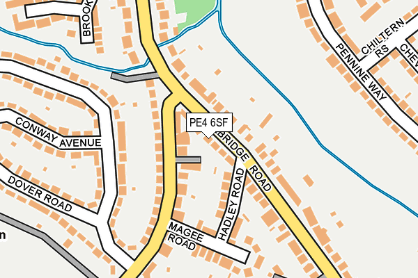 PE4 6SF map - OS OpenMap – Local (Ordnance Survey)