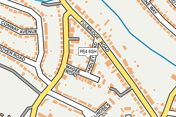 PE4 6SH map - OS OpenMap – Local (Ordnance Survey)