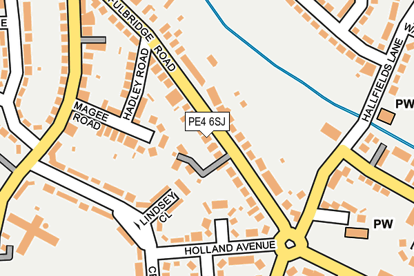 PE4 6SJ map - OS OpenMap – Local (Ordnance Survey)