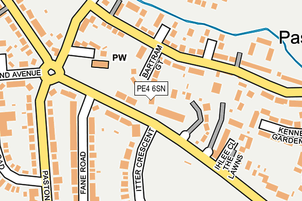 PE4 6SN map - OS OpenMap – Local (Ordnance Survey)