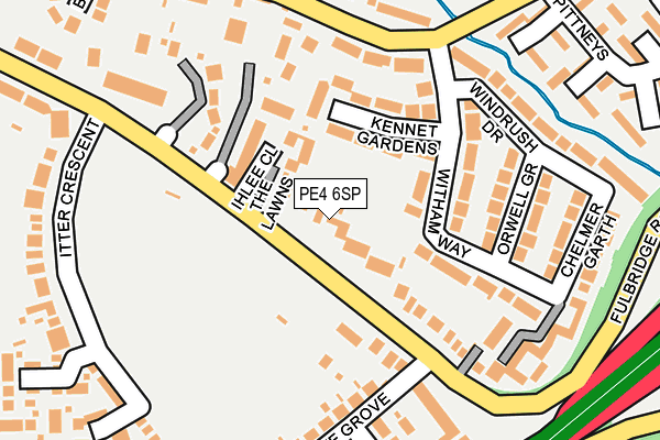 PE4 6SP map - OS OpenMap – Local (Ordnance Survey)