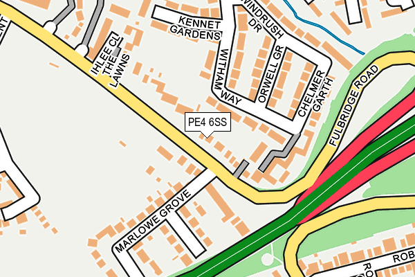 PE4 6SS map - OS OpenMap – Local (Ordnance Survey)
