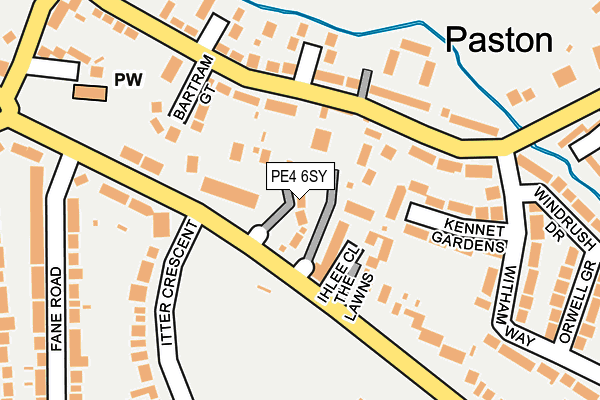 PE4 6SY map - OS OpenMap – Local (Ordnance Survey)
