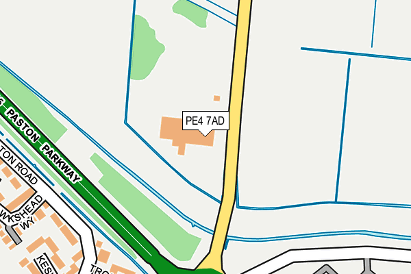 PE4 7AD map - OS OpenMap – Local (Ordnance Survey)