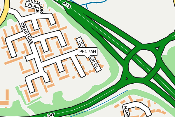 PE4 7AH map - OS OpenMap – Local (Ordnance Survey)