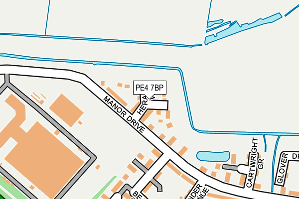 PE4 7BP map - OS OpenMap – Local (Ordnance Survey)