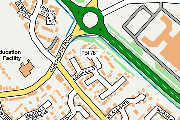 PE4 7BT map - OS OpenMap – Local (Ordnance Survey)