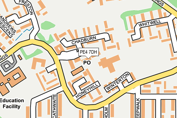 PE4 7DH map - OS OpenMap – Local (Ordnance Survey)