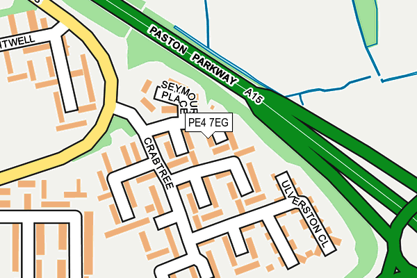 PE4 7EG map - OS OpenMap – Local (Ordnance Survey)