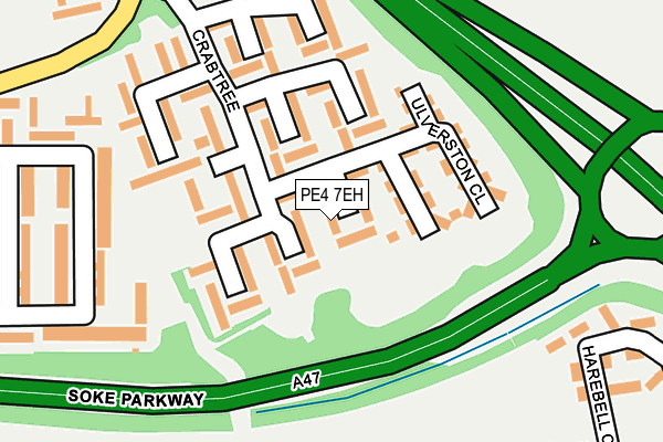 PE4 7EH map - OS OpenMap – Local (Ordnance Survey)