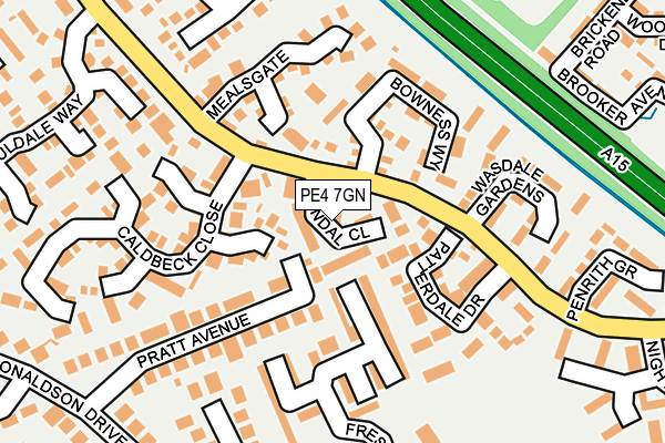 PE4 7GN map - OS OpenMap – Local (Ordnance Survey)
